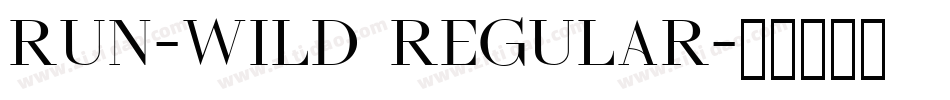 run-wild Regular字体转换